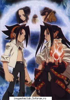 yoh vs. hao - pink - Shaman King